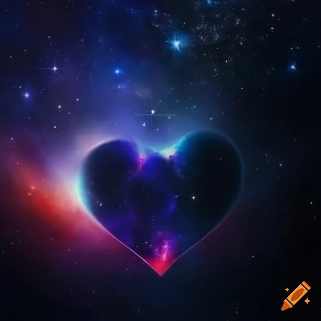 artistic representation of love in the universe