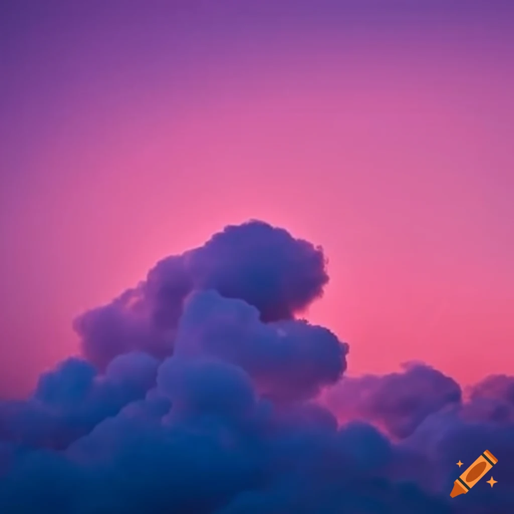 pink clouds at sunset
