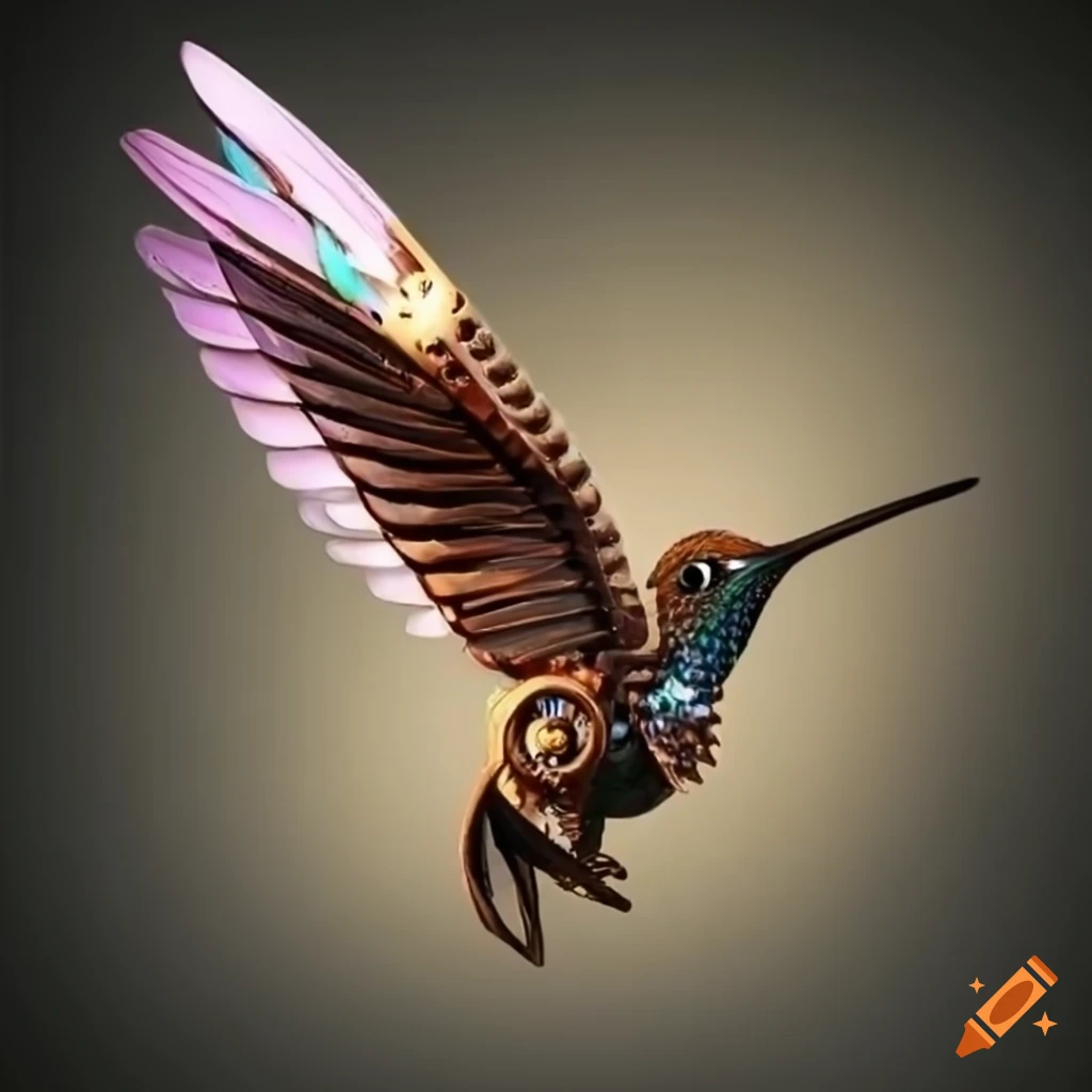 mechanical hummingbird with snitch wings
