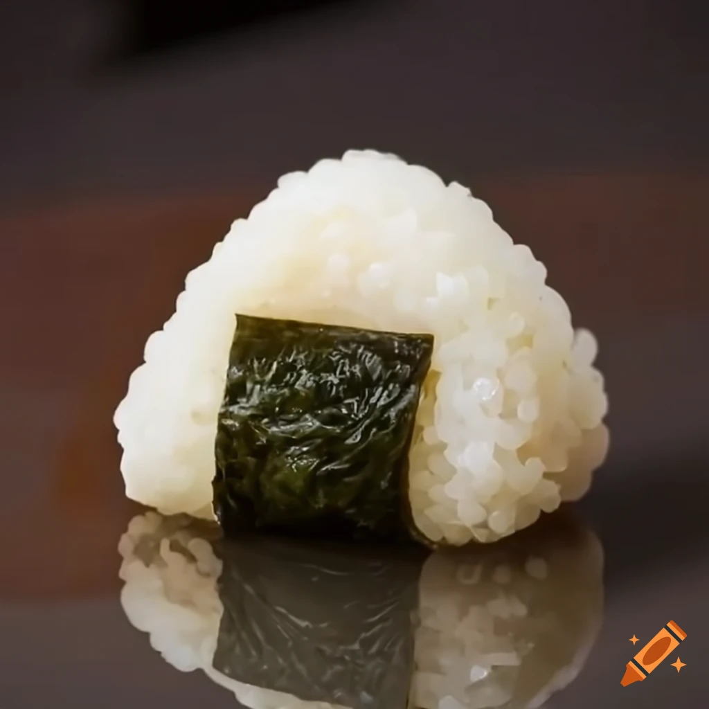 Japanese onigiri with seaweed