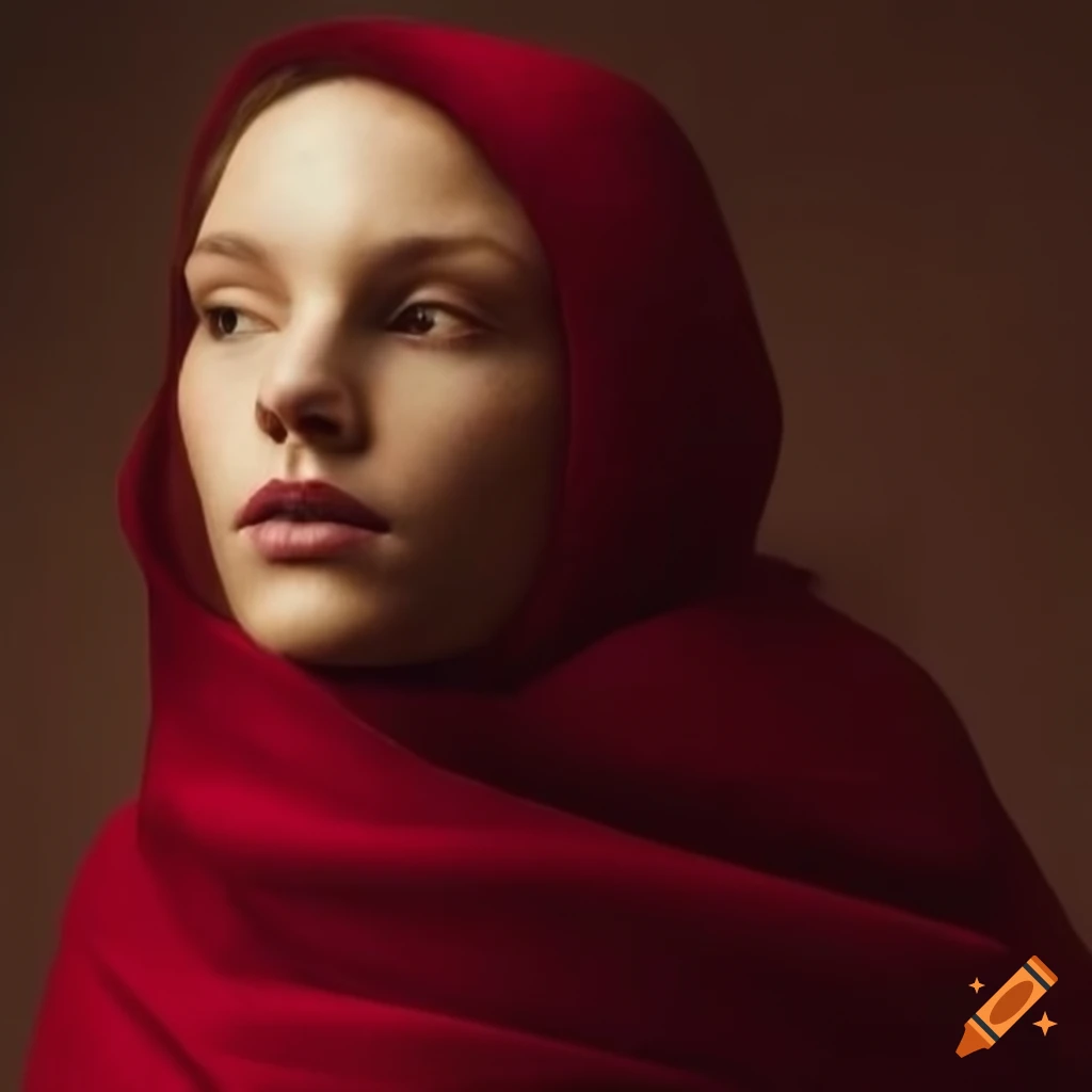 fashion portrait in a wrapped style