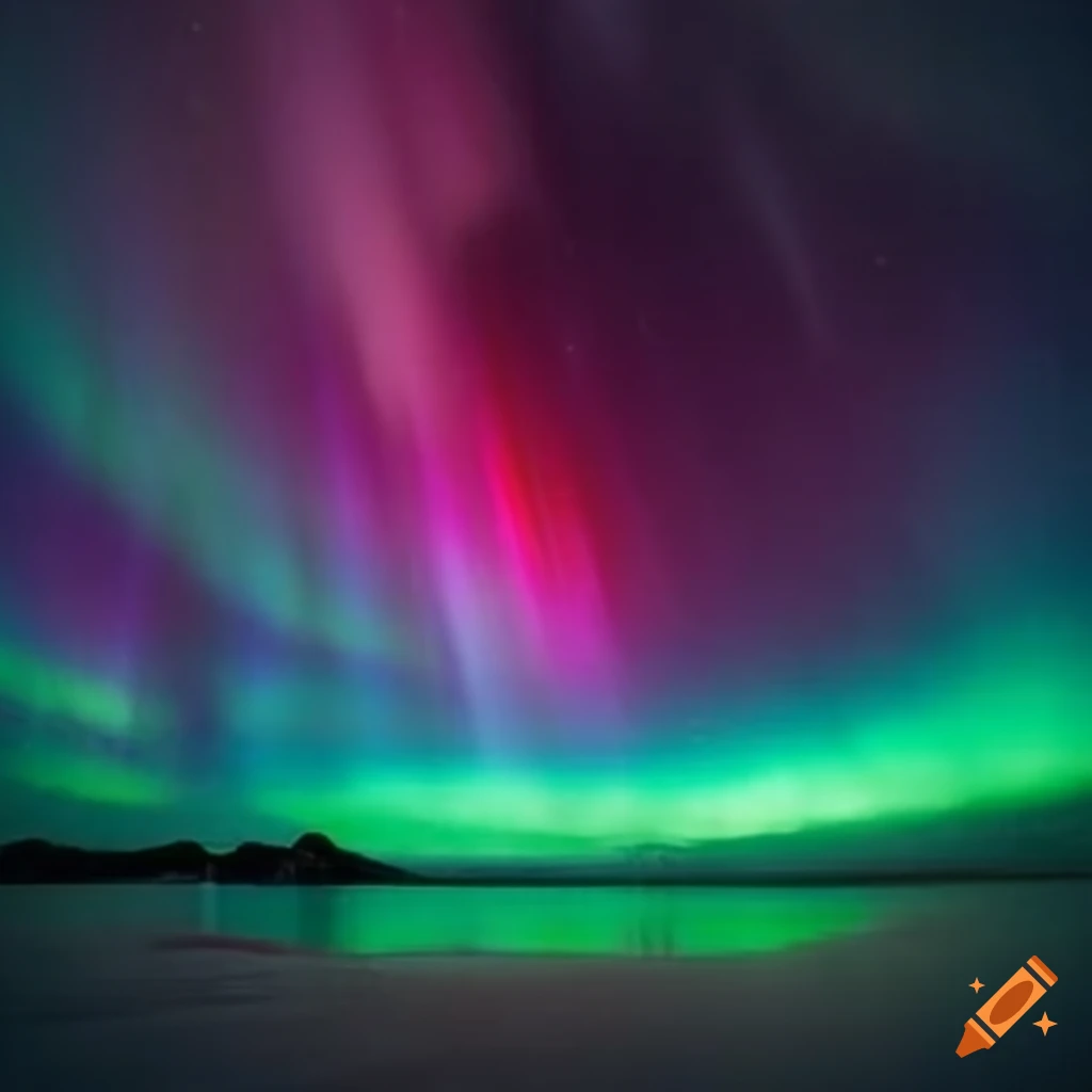 vibrant colors of the northern lights