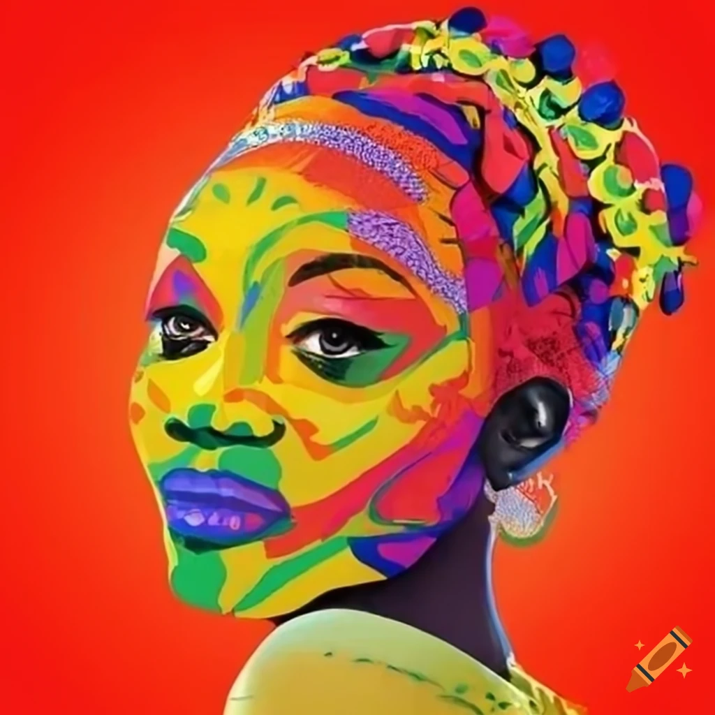 colorful poster for an African festival