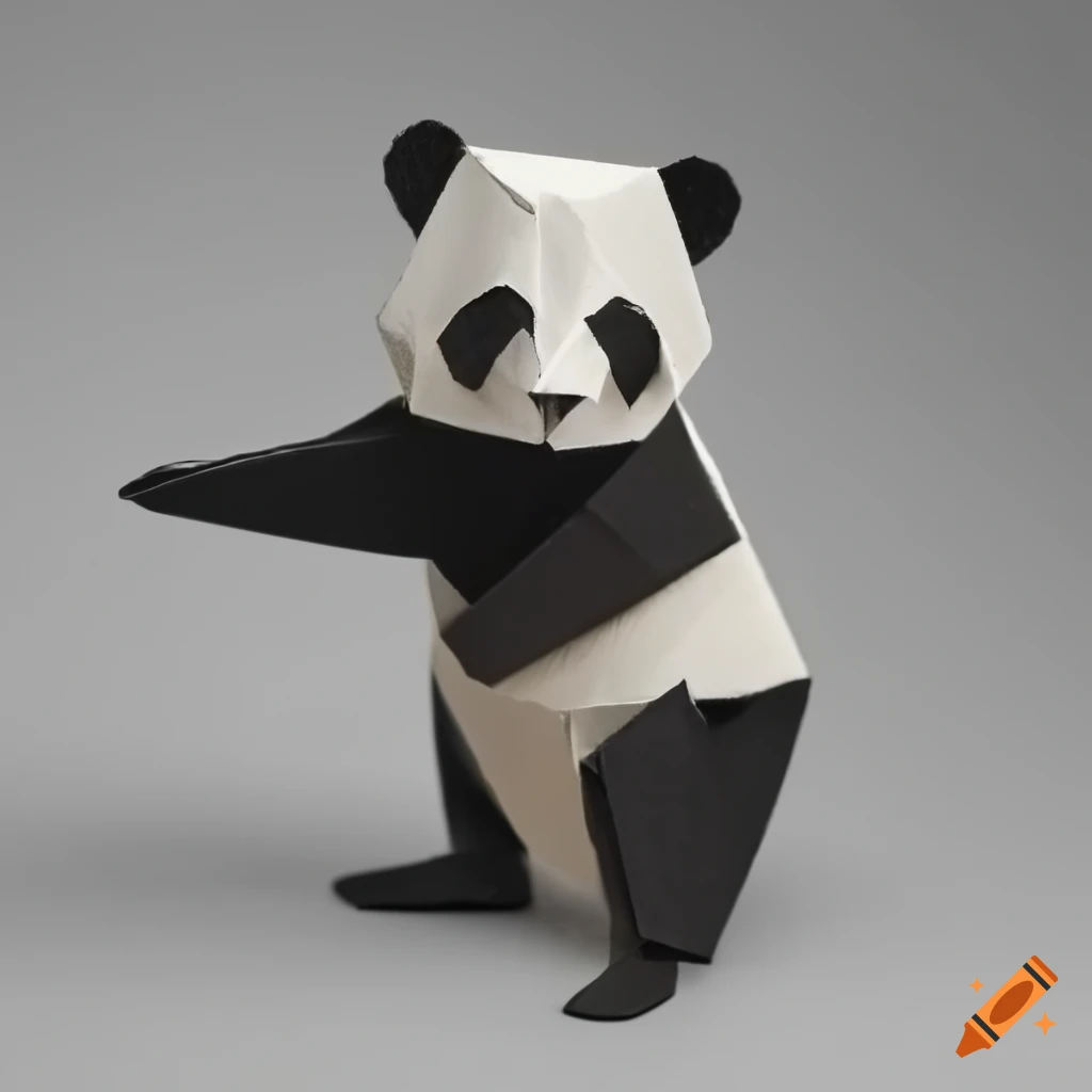 origami panda red panda