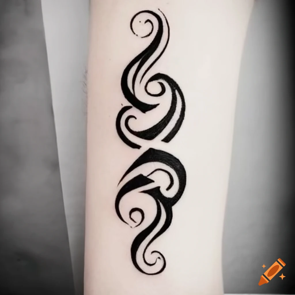 Set modern minimalistic tattoos in boho design Vector Image