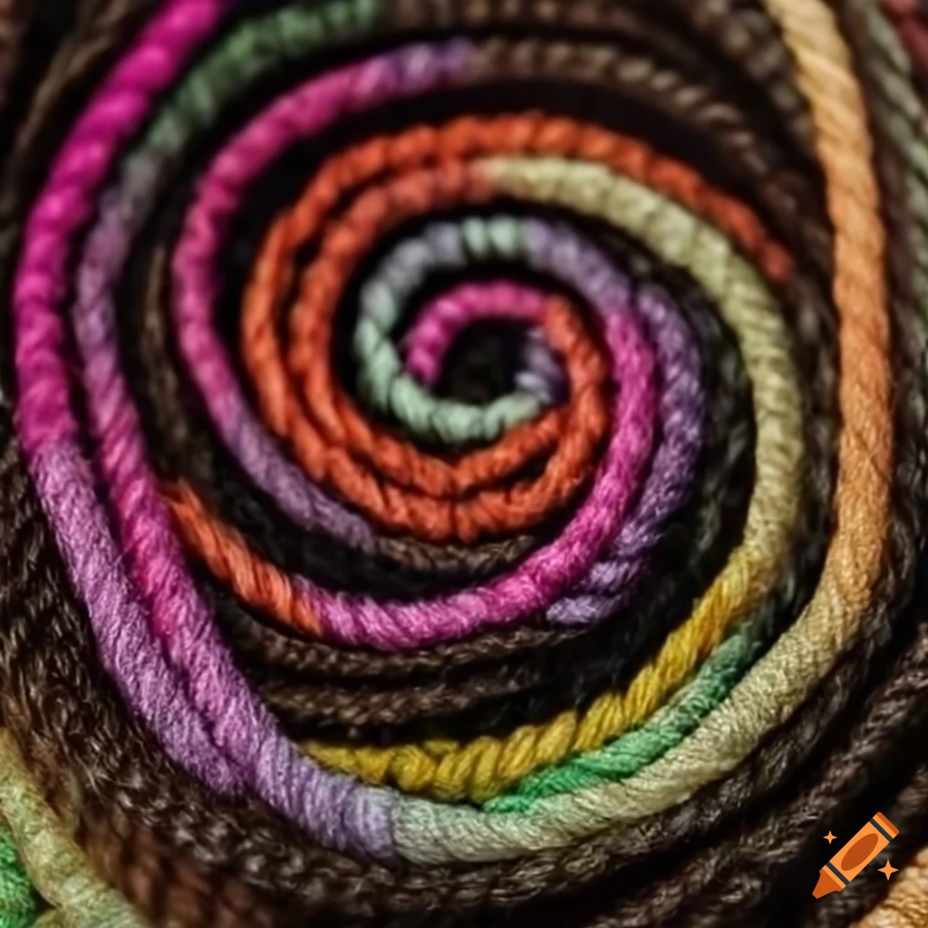 colorful crossed thread knot