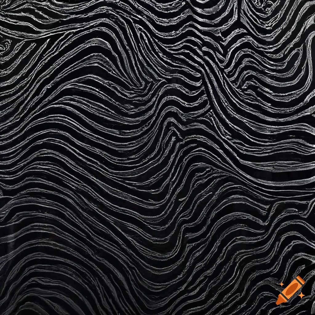dark damascus steel pattern on canvas