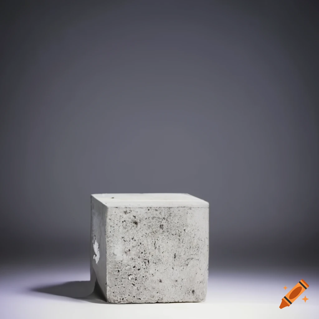 white concrete cube architectural structure