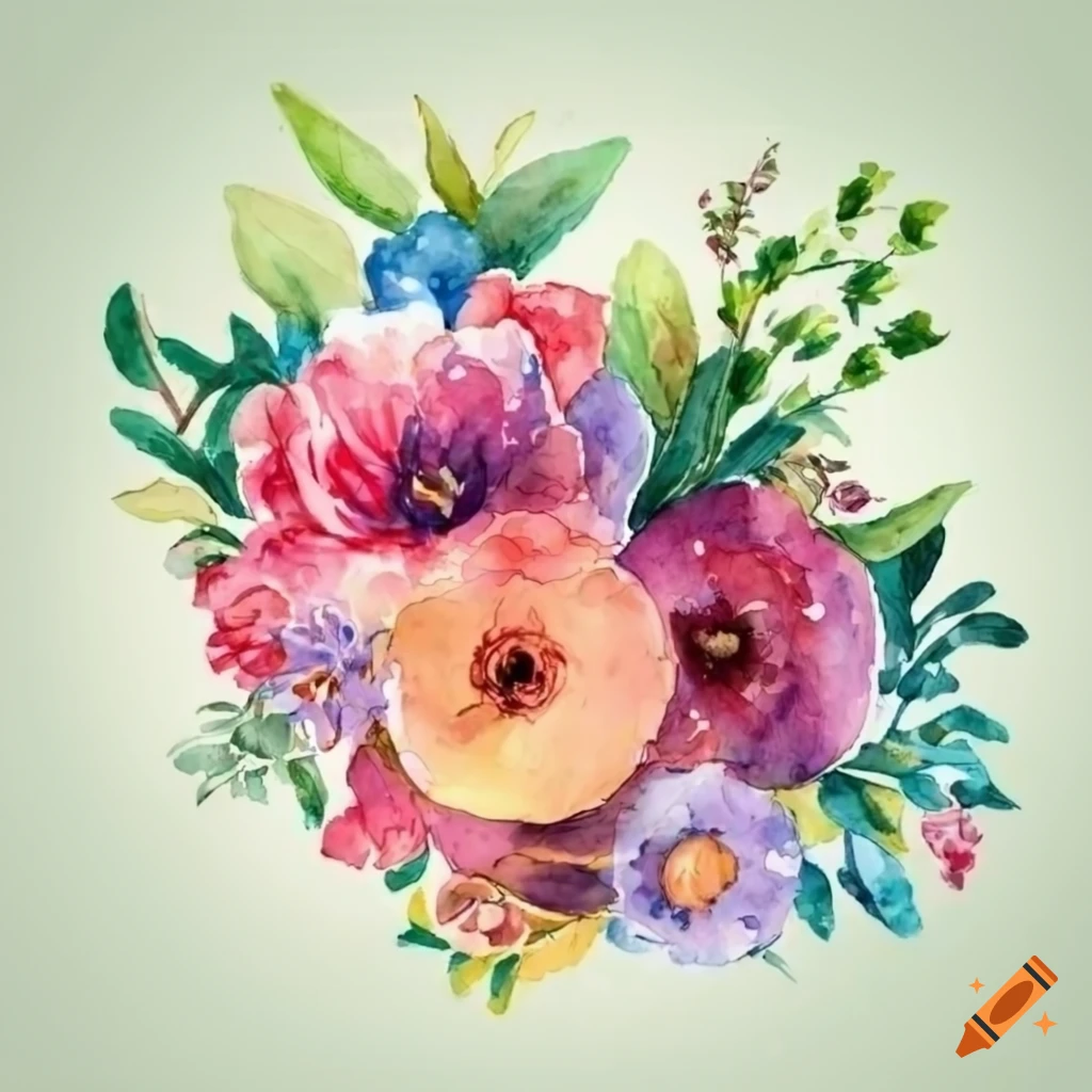 watercolor floral illustration for Mother's Day