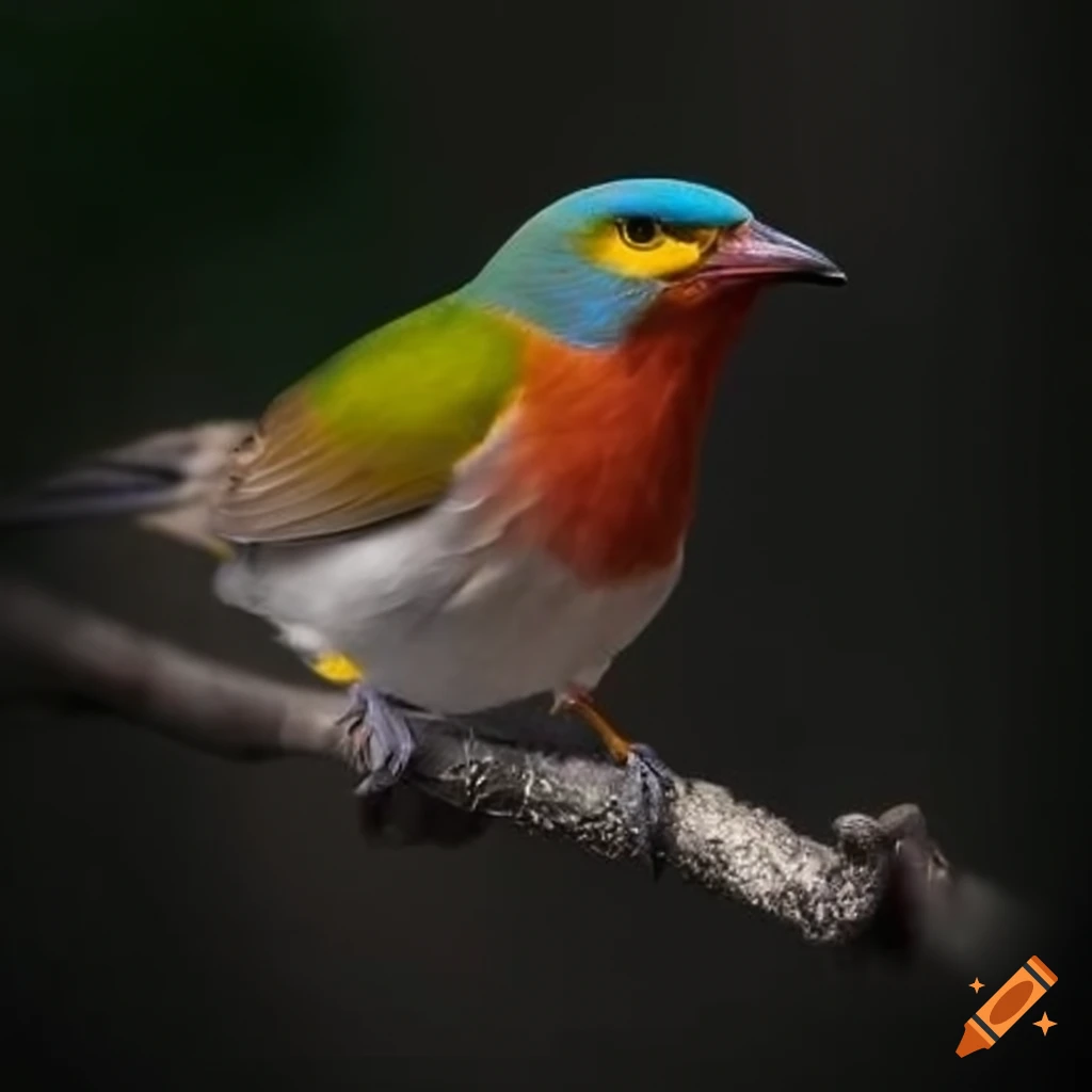 colorful animals and birds in nature
