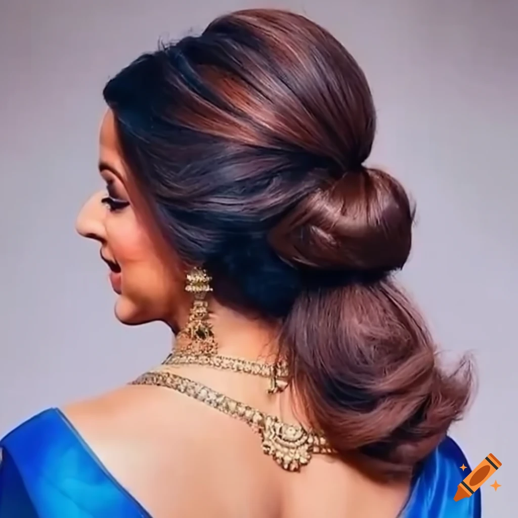 Simple Juda Hairstyle For Saree Hairstyle Catalog 13818 | Hot Sex Picture