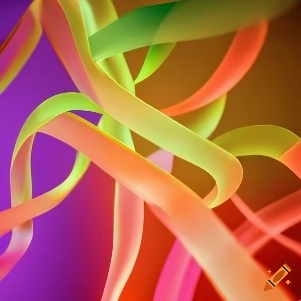 colorful neon wave and luxury gift boxes