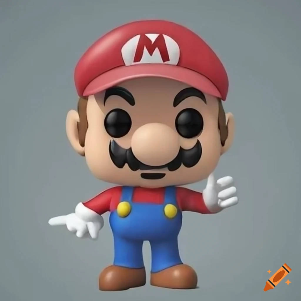 Mario as a funko pop on Craiyon