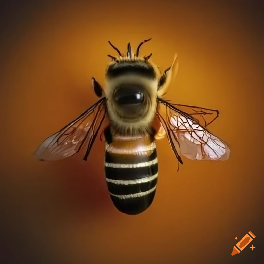 4K image of a bee emerging from a beehive with an apiculturist nearby