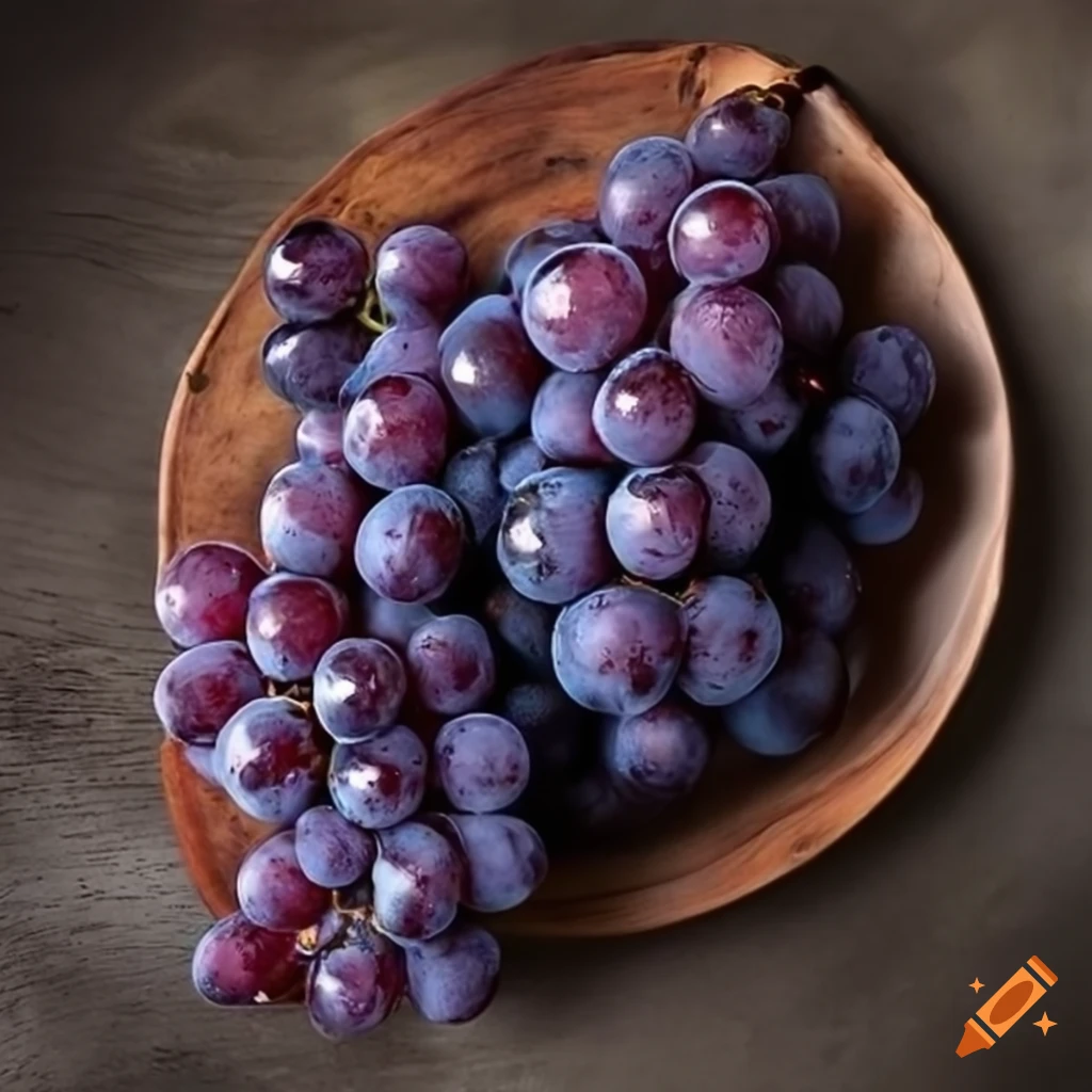 close-up of purple grapes