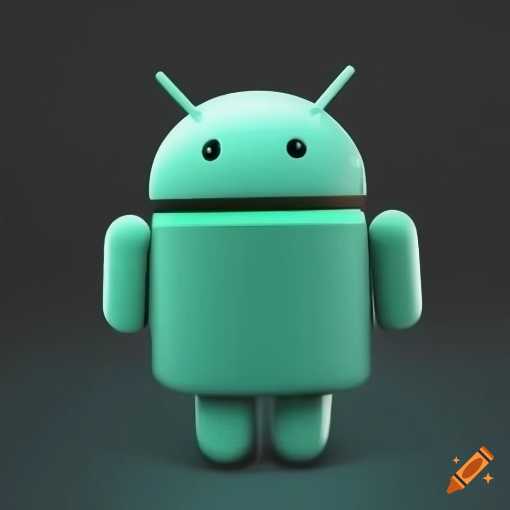 Android logo photorealistic on Craiyon