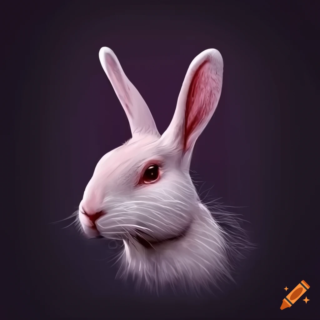 Chinese zodiac symbol of a rabbit's head