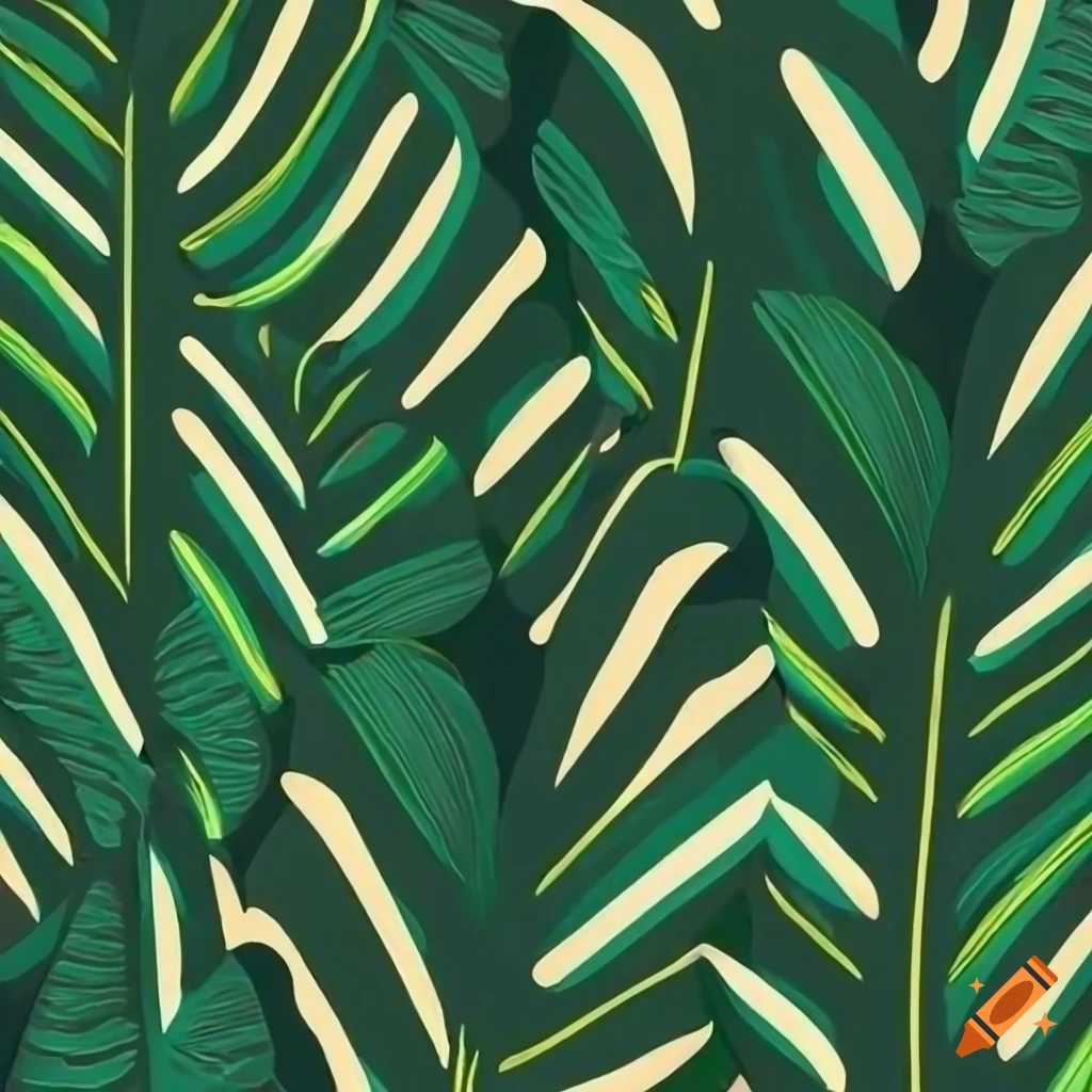 tropical leaf pattern design