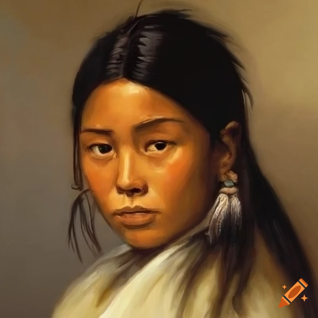 oil painting of Katara from Avatar: The Last Airbender