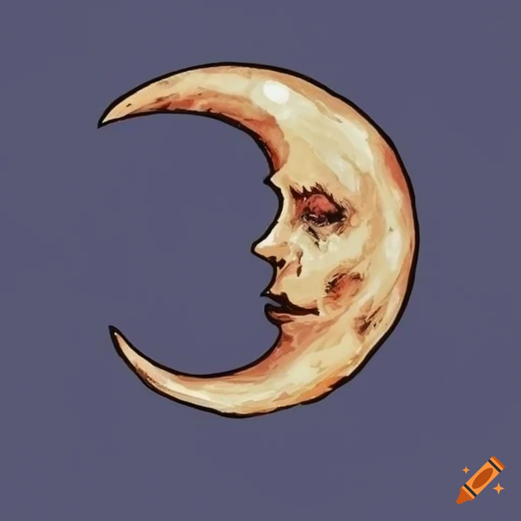 Crescent Moon tattoo design