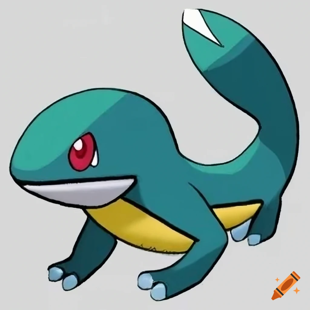 Pointed Pokemon A small, quadrupedal amphibian Pokémon that has blue-green skin with ...