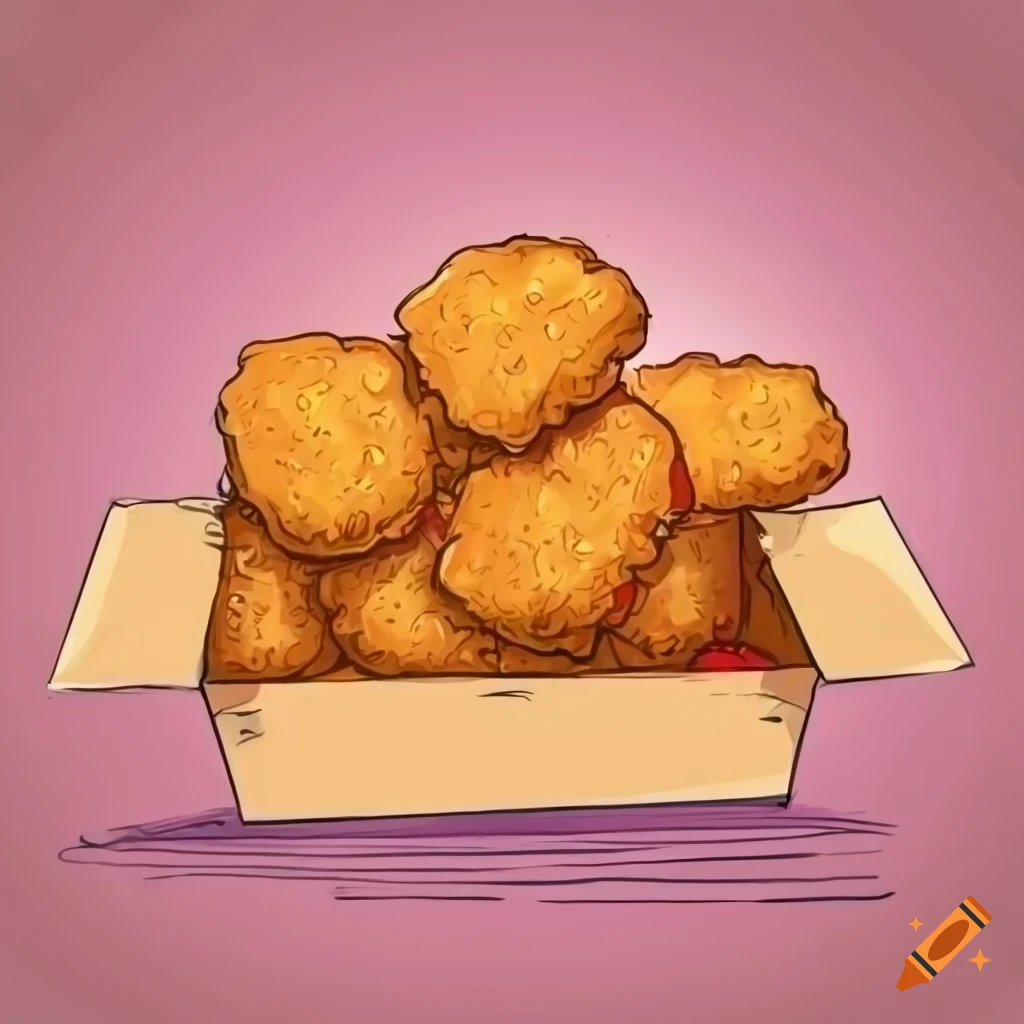 Chicken Nuggets Drawing Stock Illustrations – 347 Chicken Nuggets Drawing  Stock Illustrations, Vectors & Clipart - Dreamstime