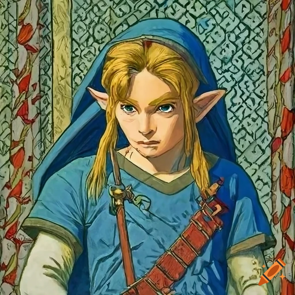 illustration of Link from the Legend of Zelda: Breath of the Wild