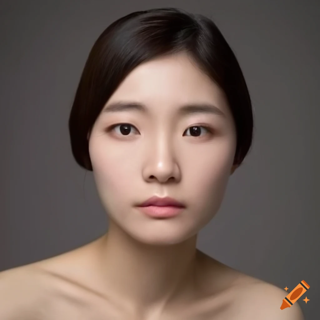 Non studio image of front facing japanese female in their 30s who has double eyelid in even