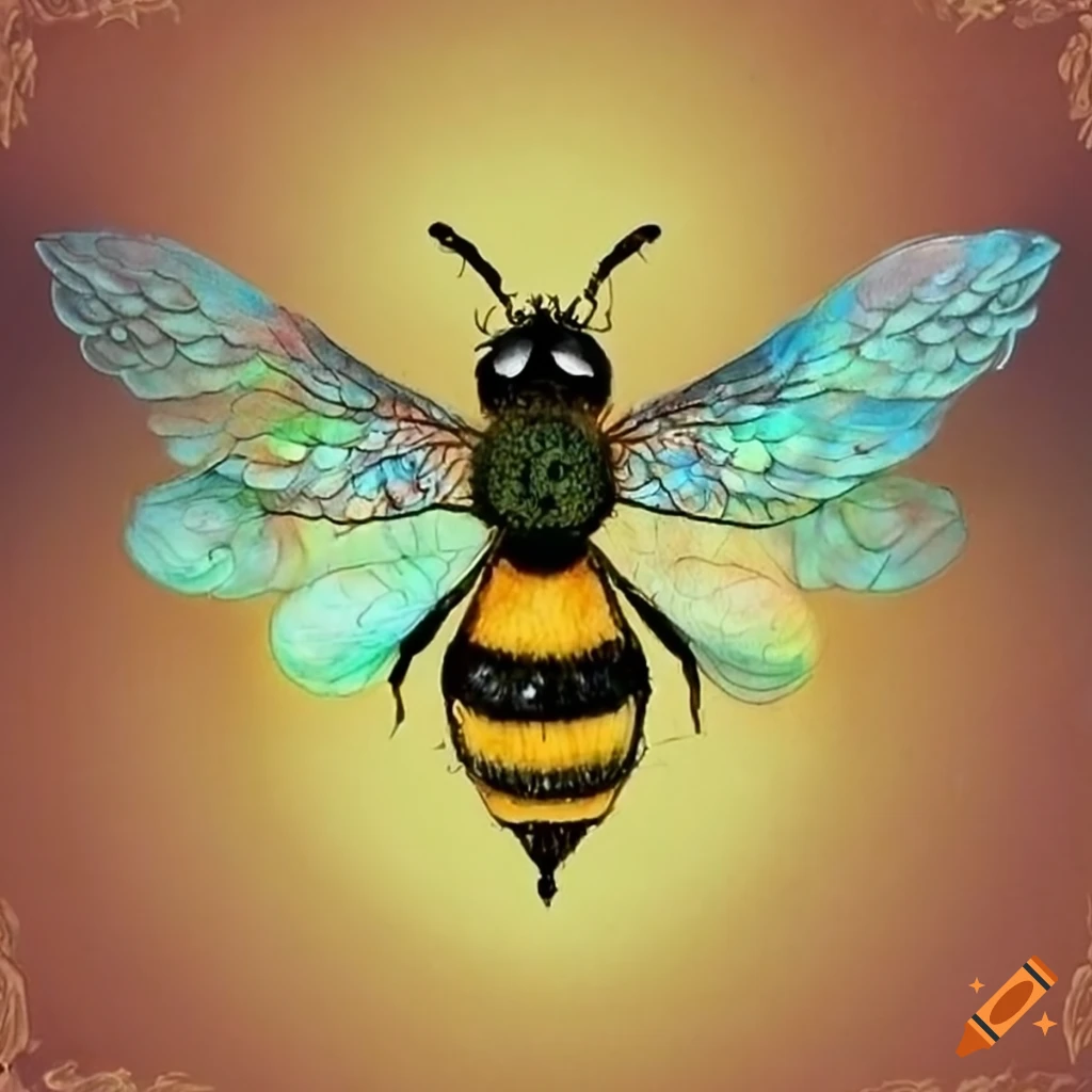 illustration of a bee representing the four seasons