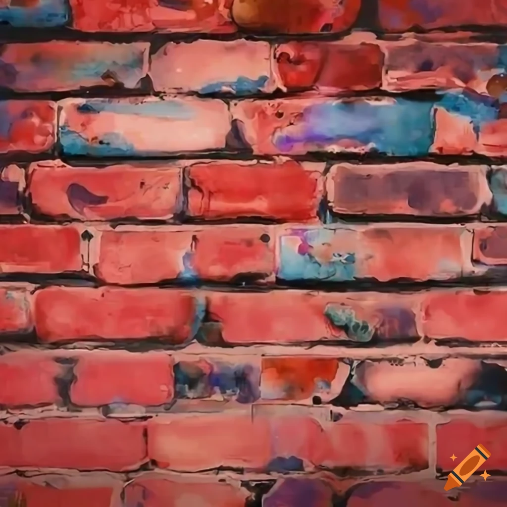 multicolor brick wallpaper