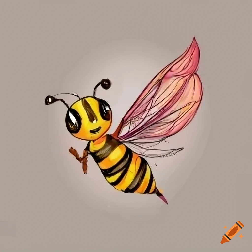 Bee Coloring Page Isolated For Kids Honey Nature Bumblebee Vector, Bee  Drawing, Ring Drawing, Kid Drawing PNG and Vector with Transparent  Background for Free Download