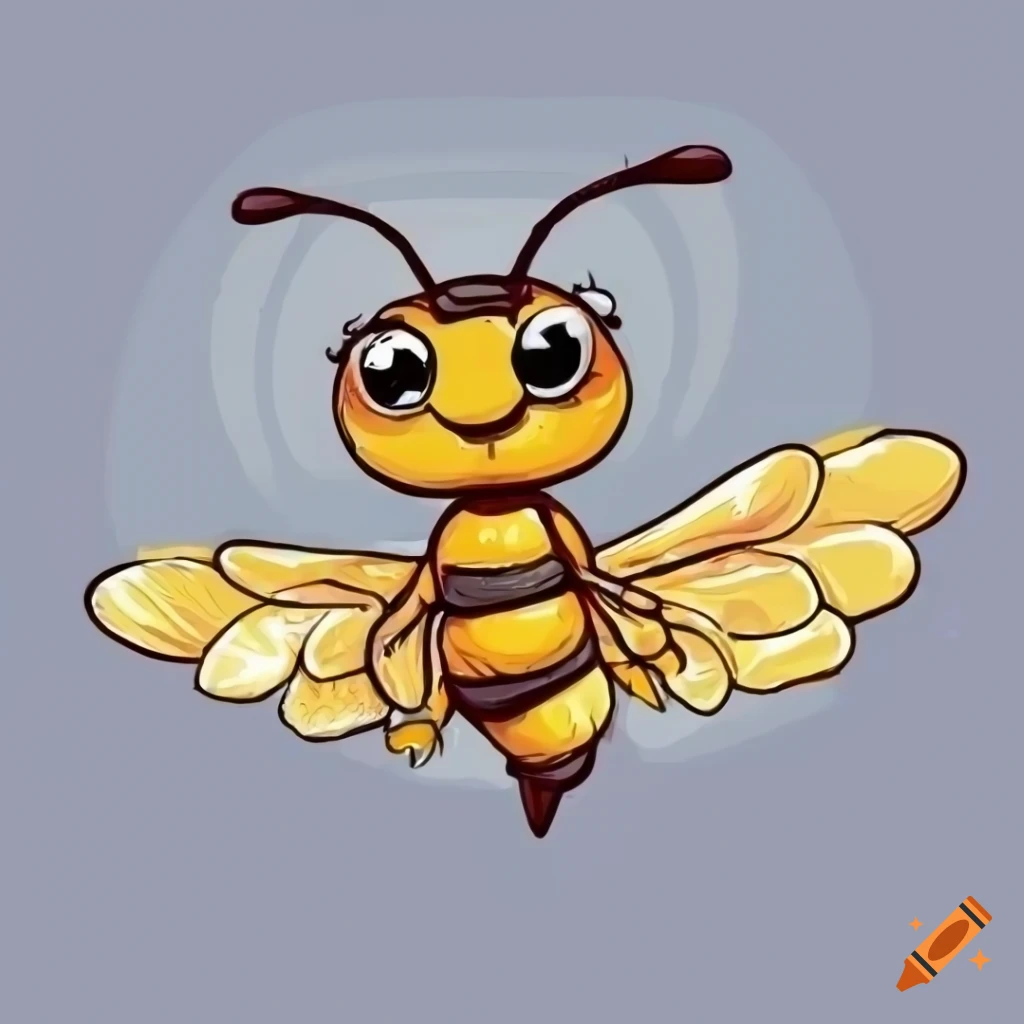 Cute Honey bee cartoon illustration vector isolated in white background  Stock Vector Image & Art - Alamy