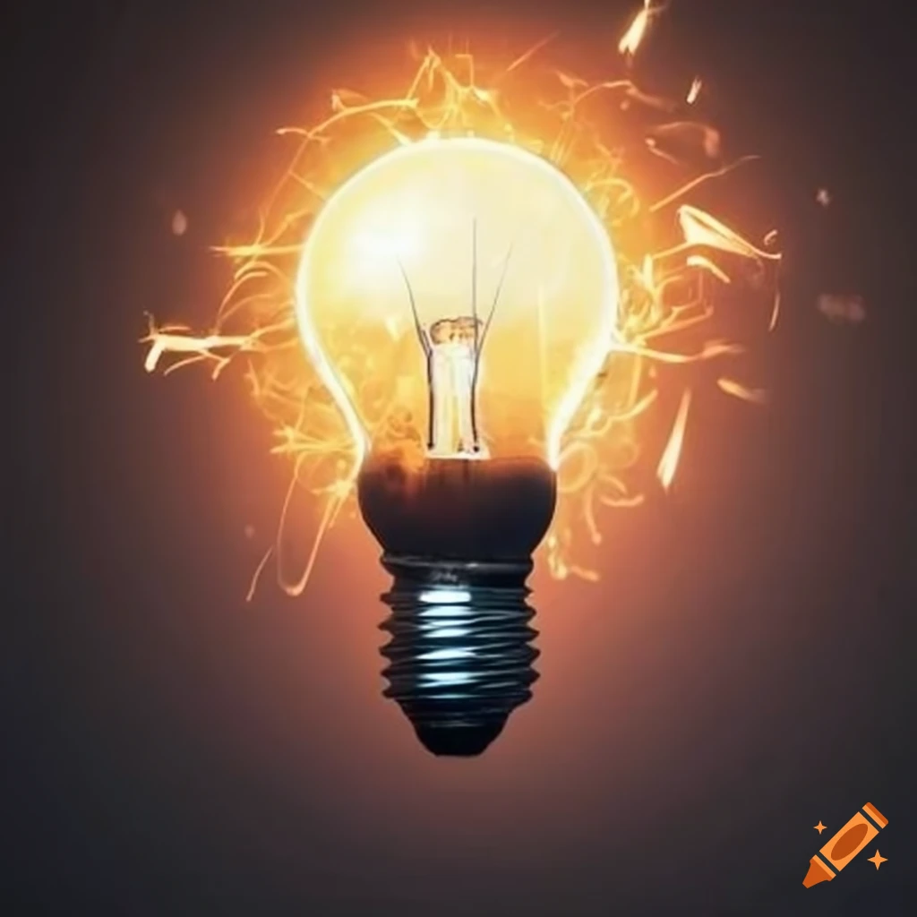 shining lightbulb representing a new idea