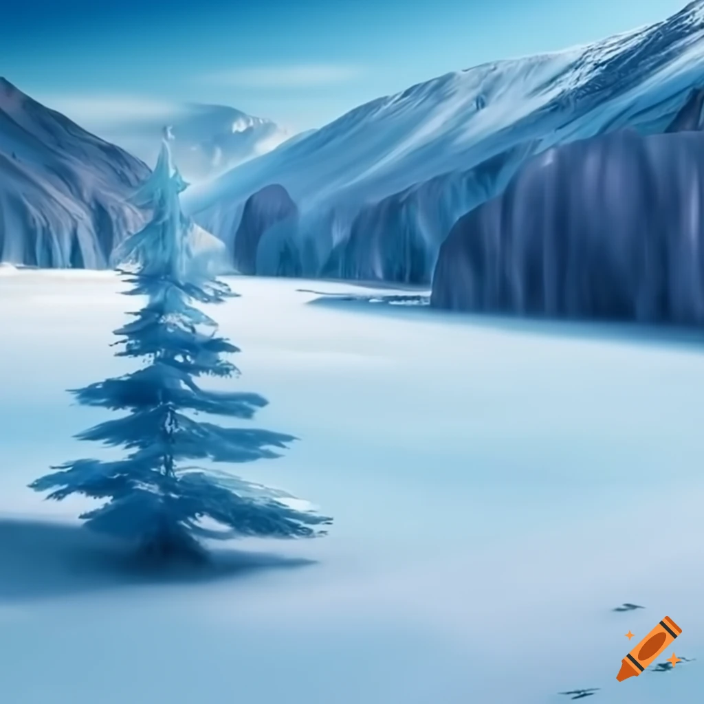 snowy landscape in high definition