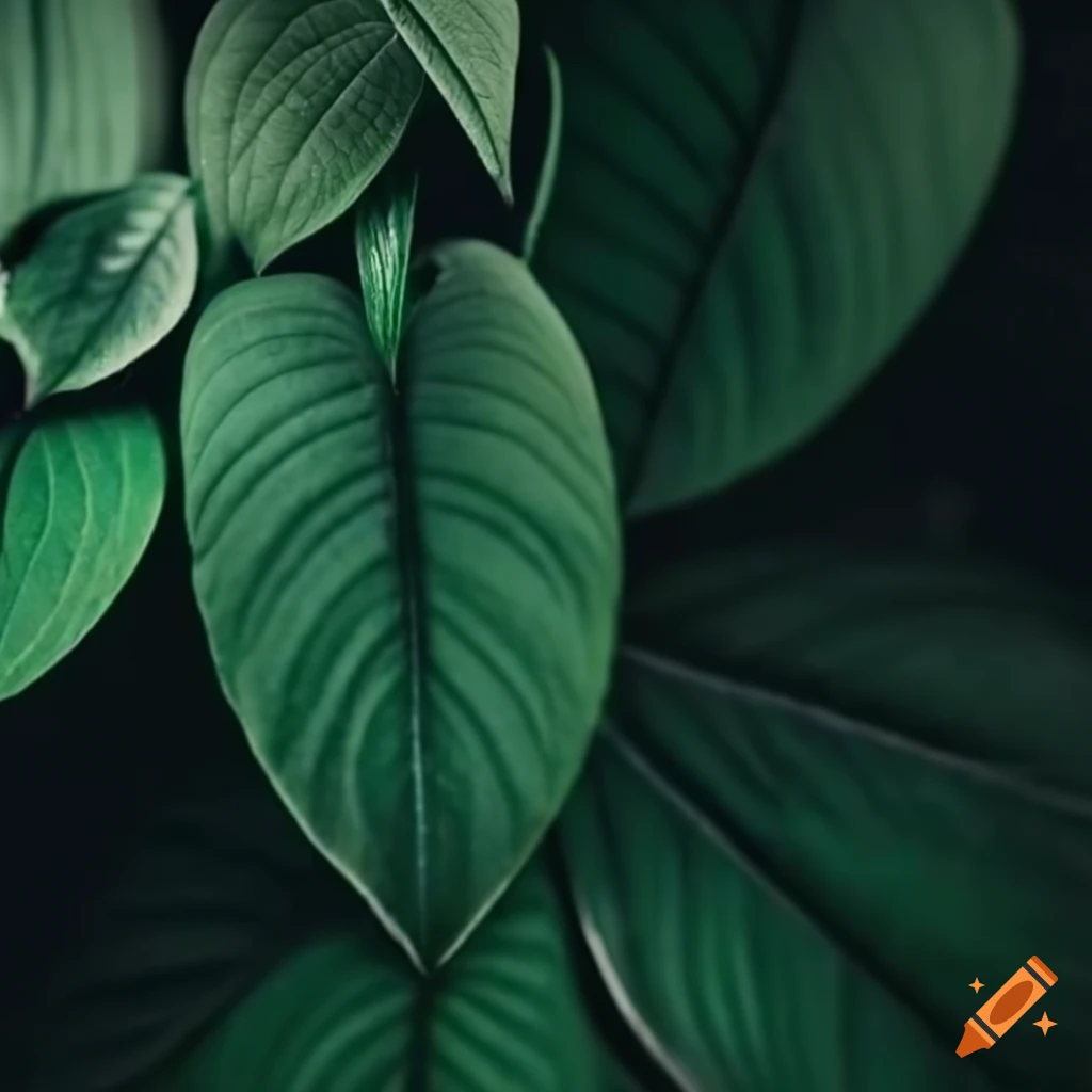 dark green plants