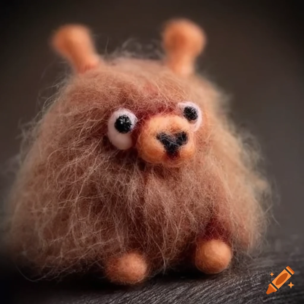 cute critters made of felted wool