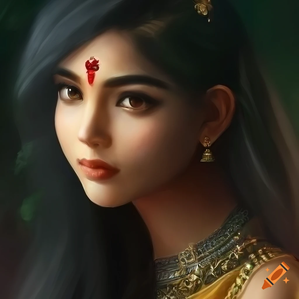 Indian girl , ethereal lighting , soft focus , highly detailed , detail