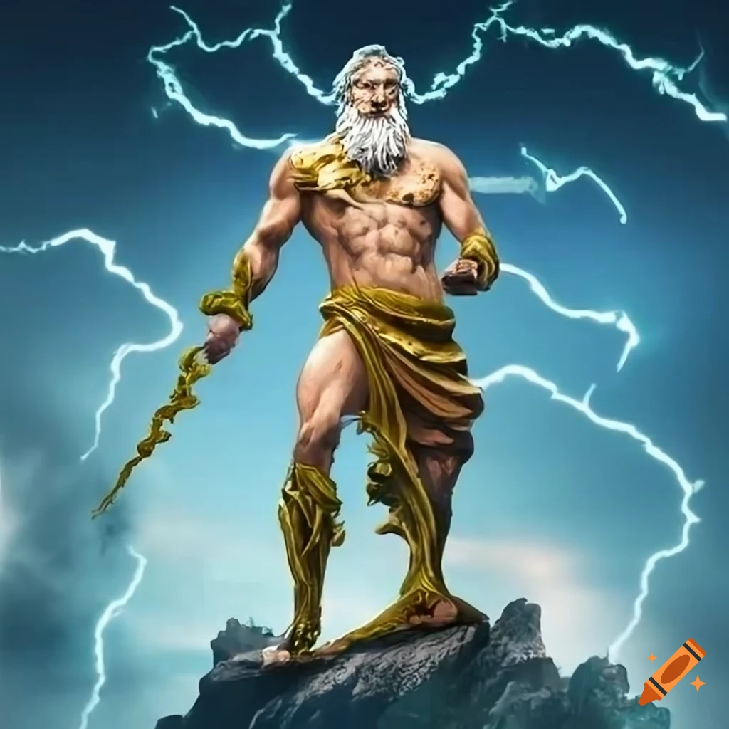 Zeus with thunderbolt