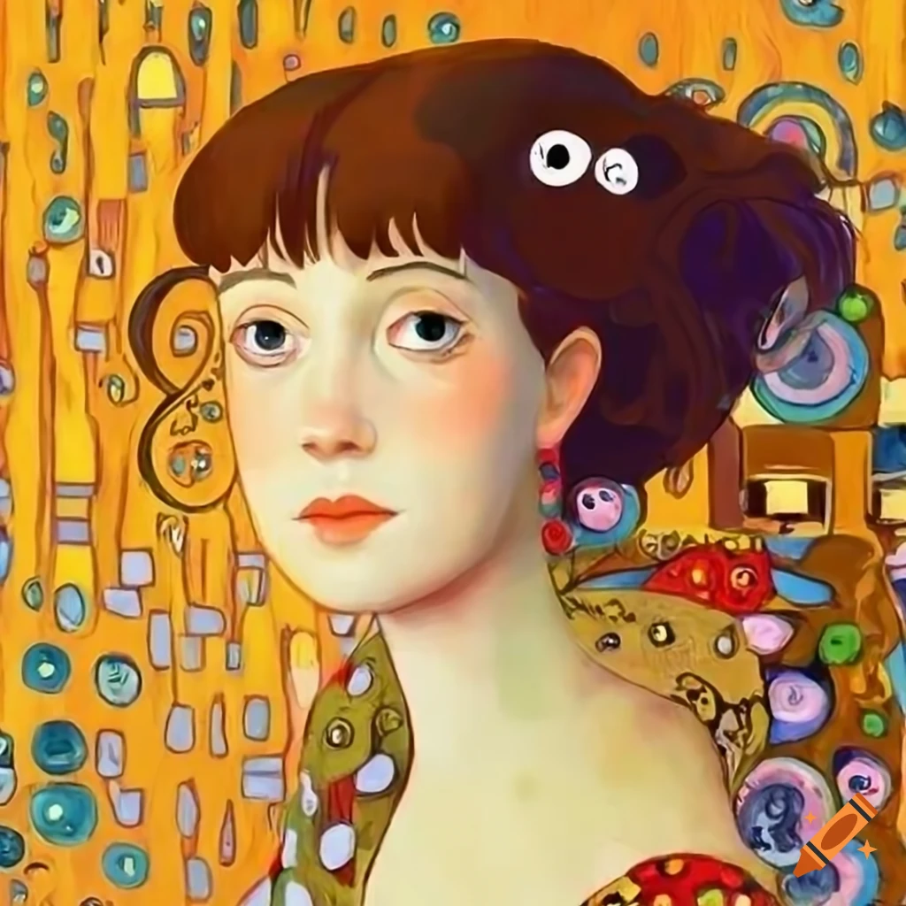 studio-ghibli-caracter-in-gustav-klimt-style-on-craiyon