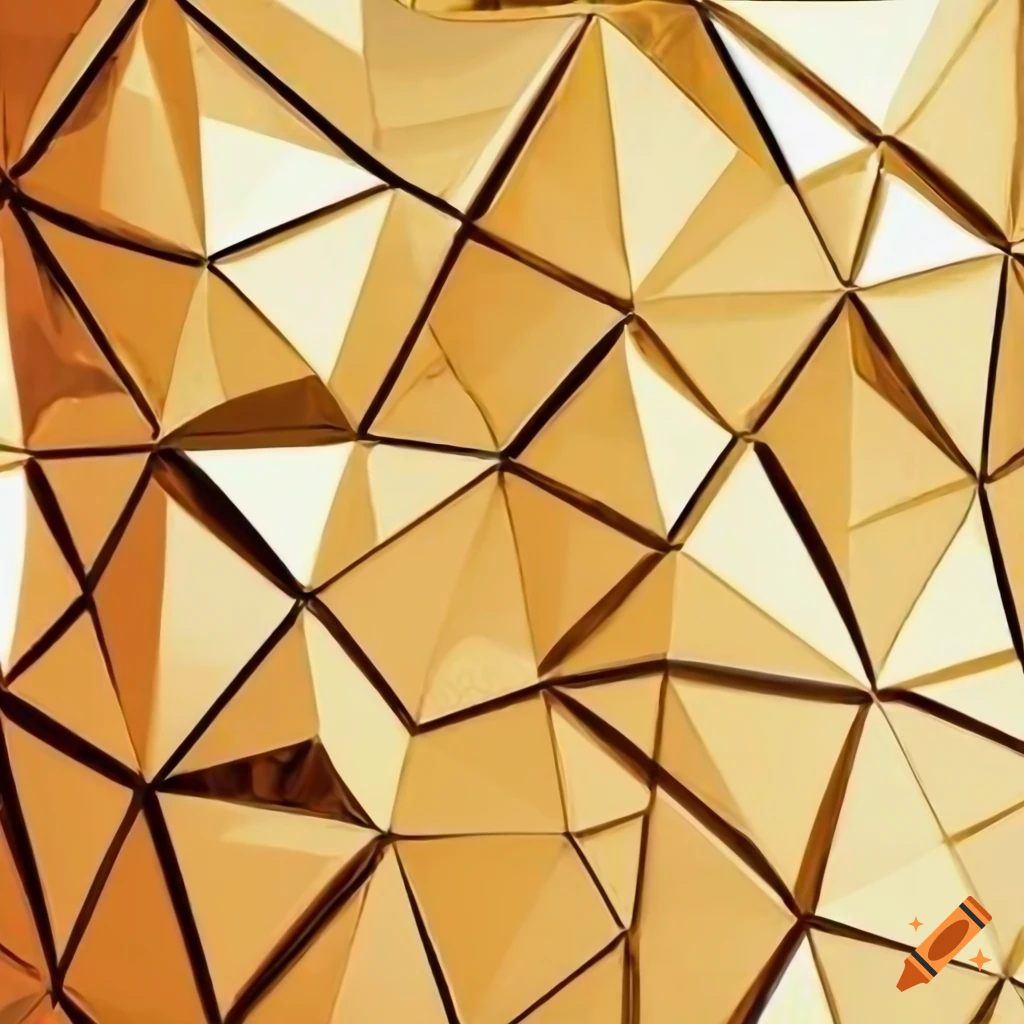 Foil texture with geometric figures on Craiyon