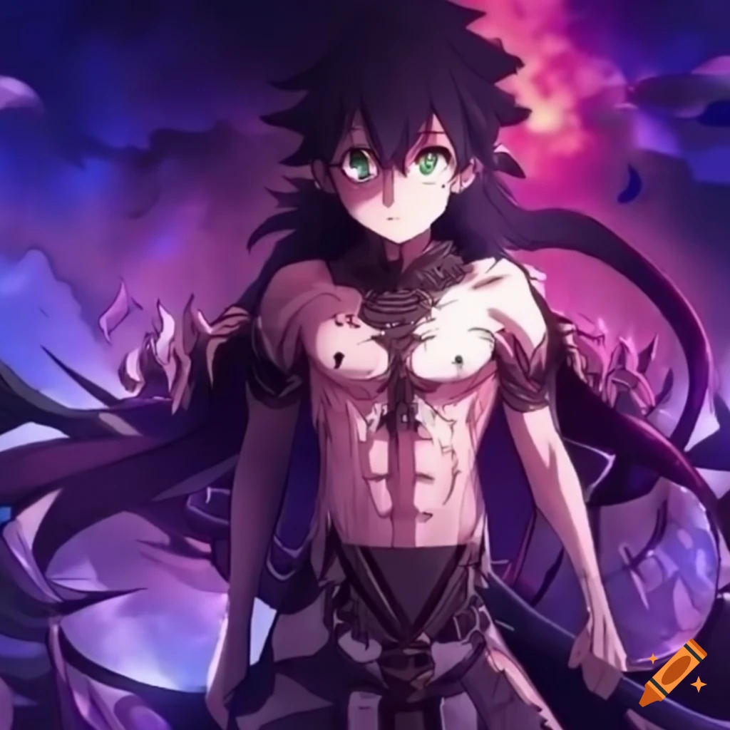 Lord demon isekai anime on Craiyon