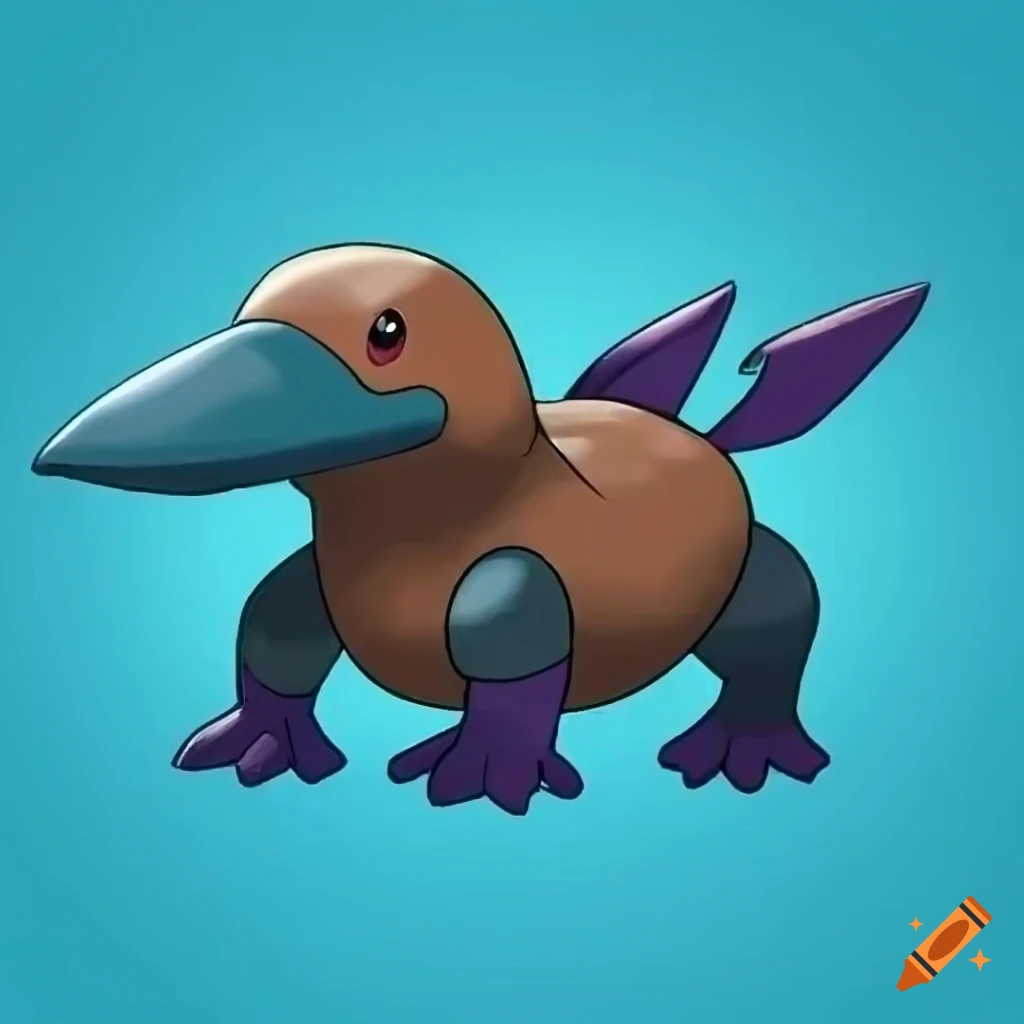 Platypus water-dark-type pokemon