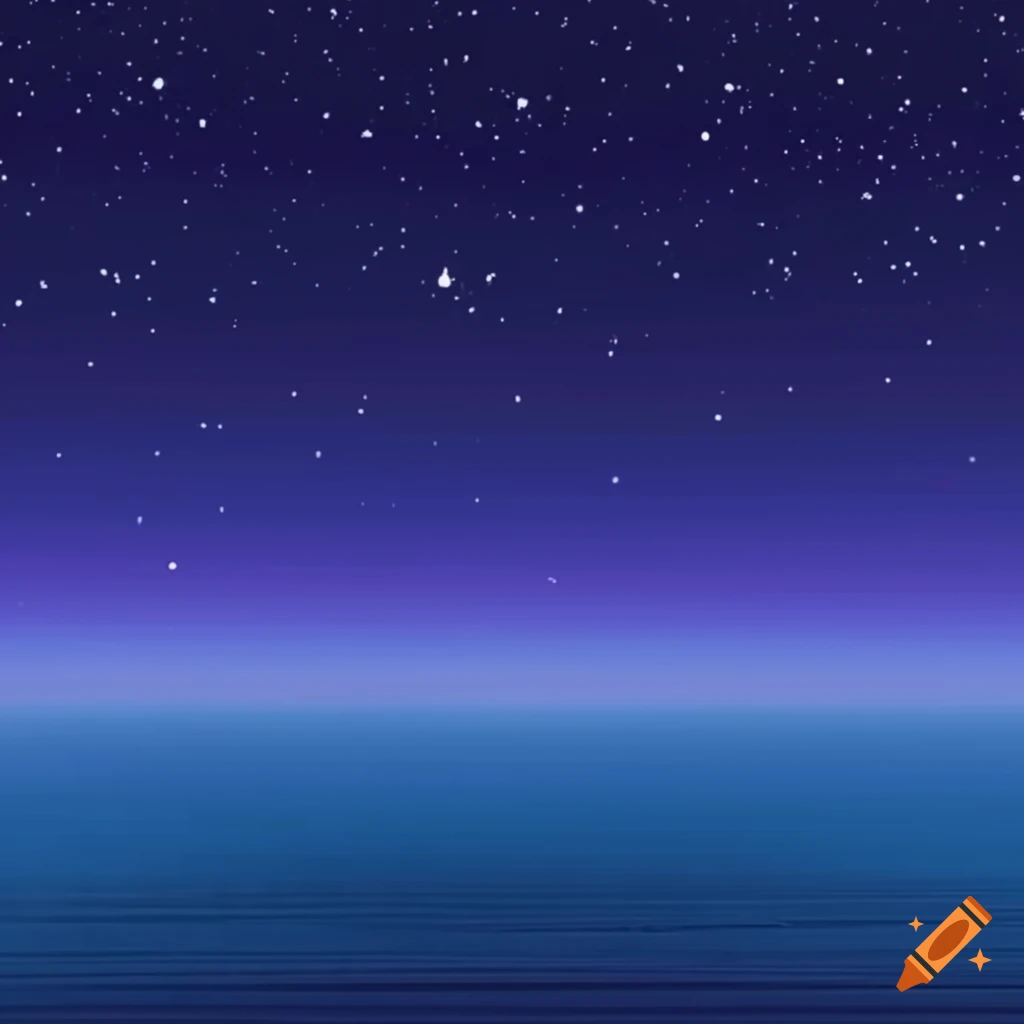 Starry night sky with continuous horizon, perfect for seamless backgrounds  endles animation on Craiyon