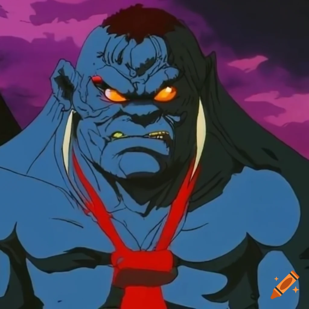 80-90's anime ova, cyclops troll giant 'ninja scroll' 'vampire