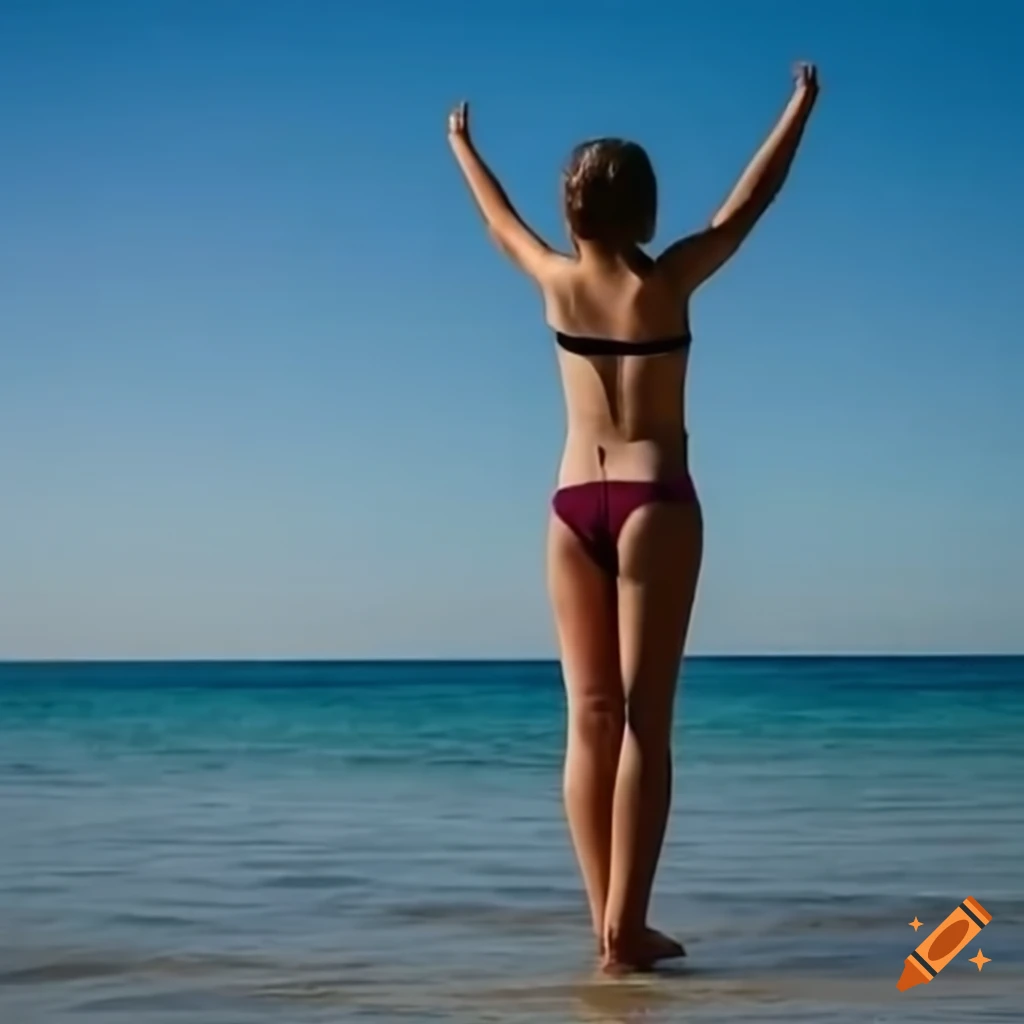 Greta thunberg at the beach