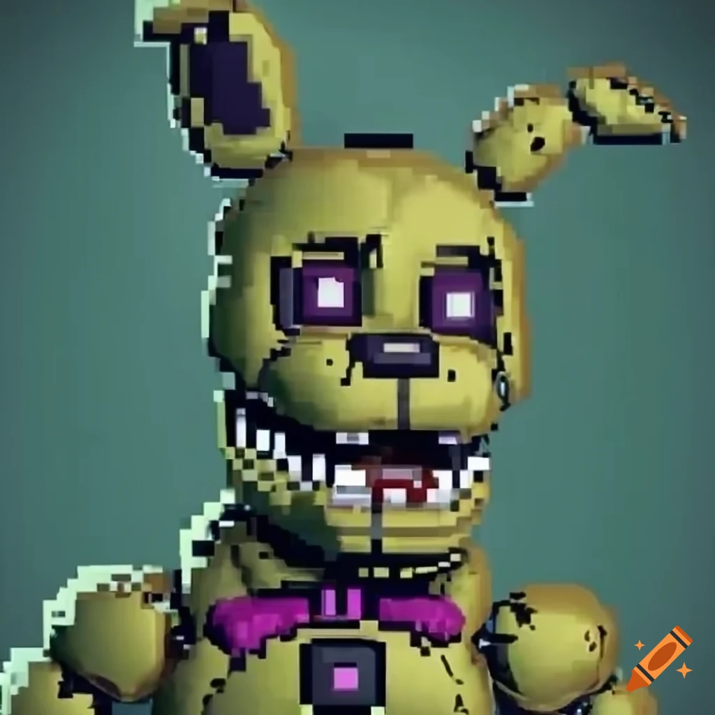 Springtrap 8 bit on Craiyon