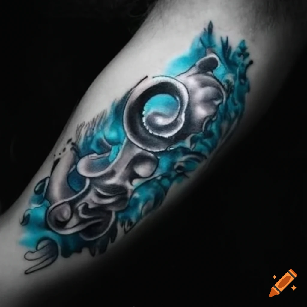 tibetan style water tattoo | Tattooing & Art by Yoni Zilber