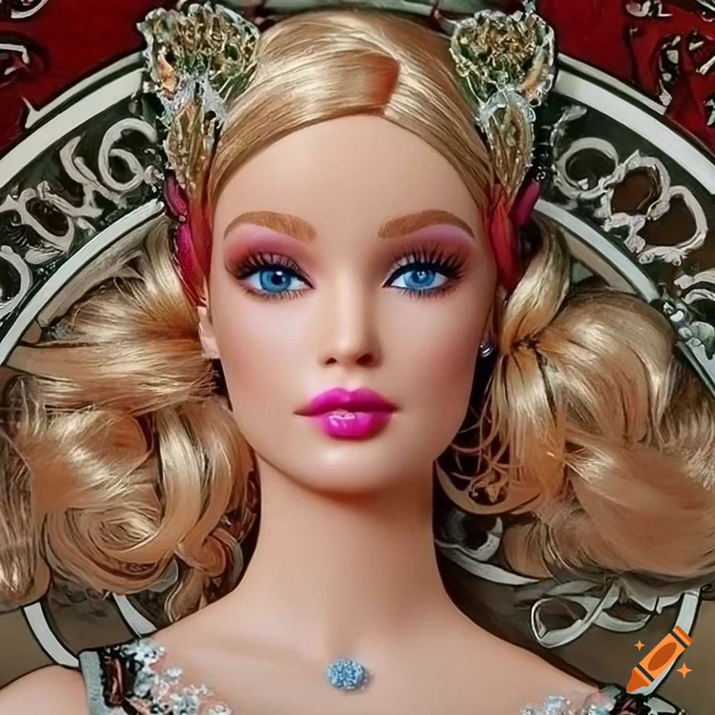 Beautiful barbie hot sale face