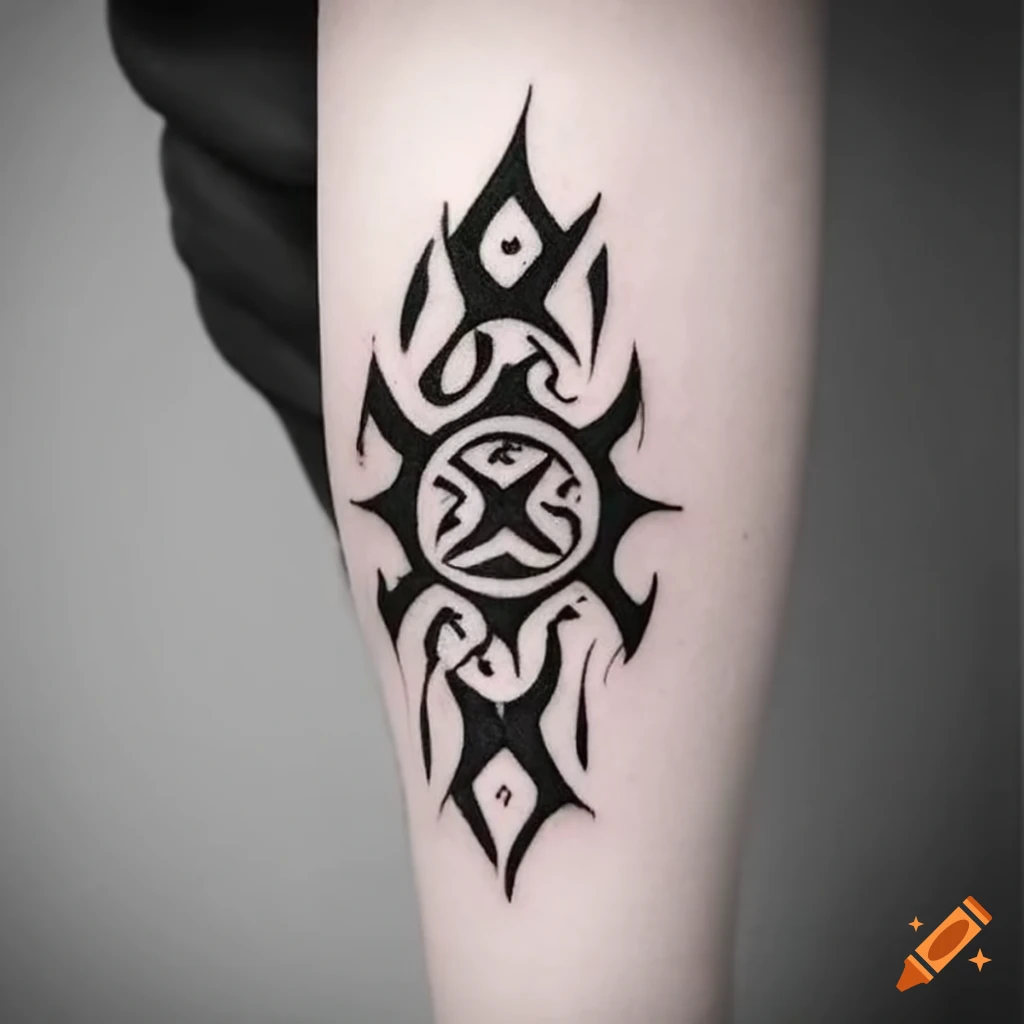 New tattoo designs || simple guitar tattoo || 31C convert in tattoo ||  simple tribal 👍 - YouTube