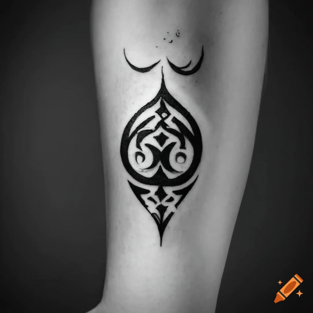 Tribal tattoo Black and White Stock Photos & Images - Alamy